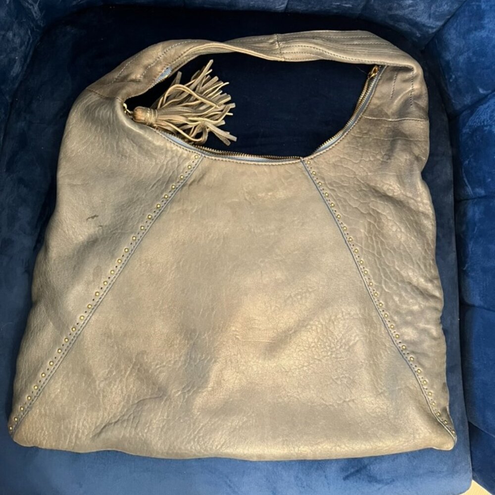 Vintage Sigrid Olsen Shoulder Bag Soft Lamb Leather 80s Light Blue Shoulder Bag - Picture 3 of 15